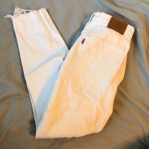 Levi’s white wegie jeans